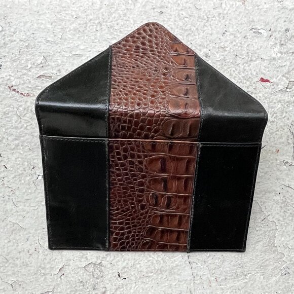 BRAHMIN Vintage Tuscan Envelope Case Clutch Passport Travel Cards Multi-Purpose - Picture 4 of 6